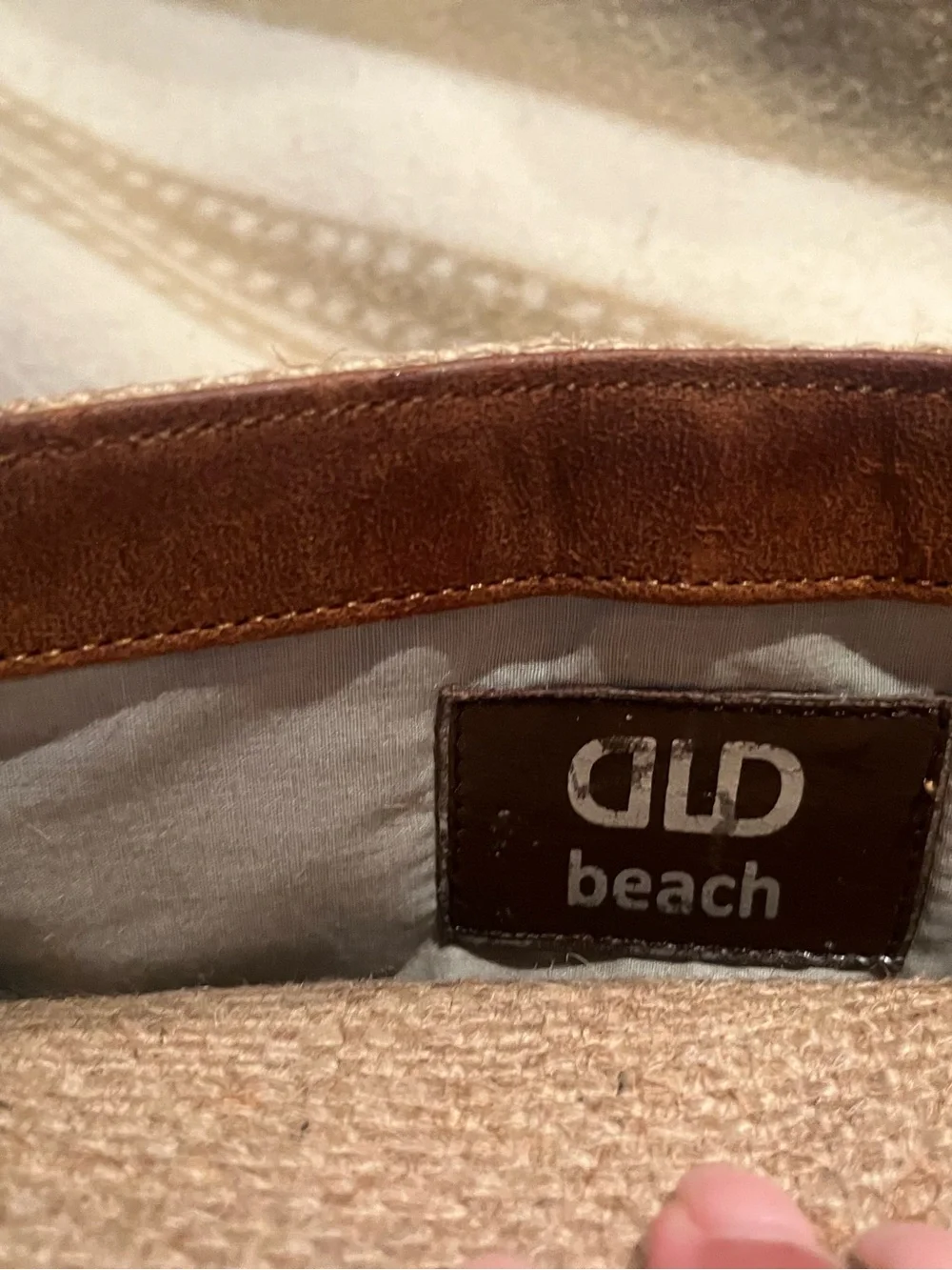 DLD Beach Panier Cuir top handle bag